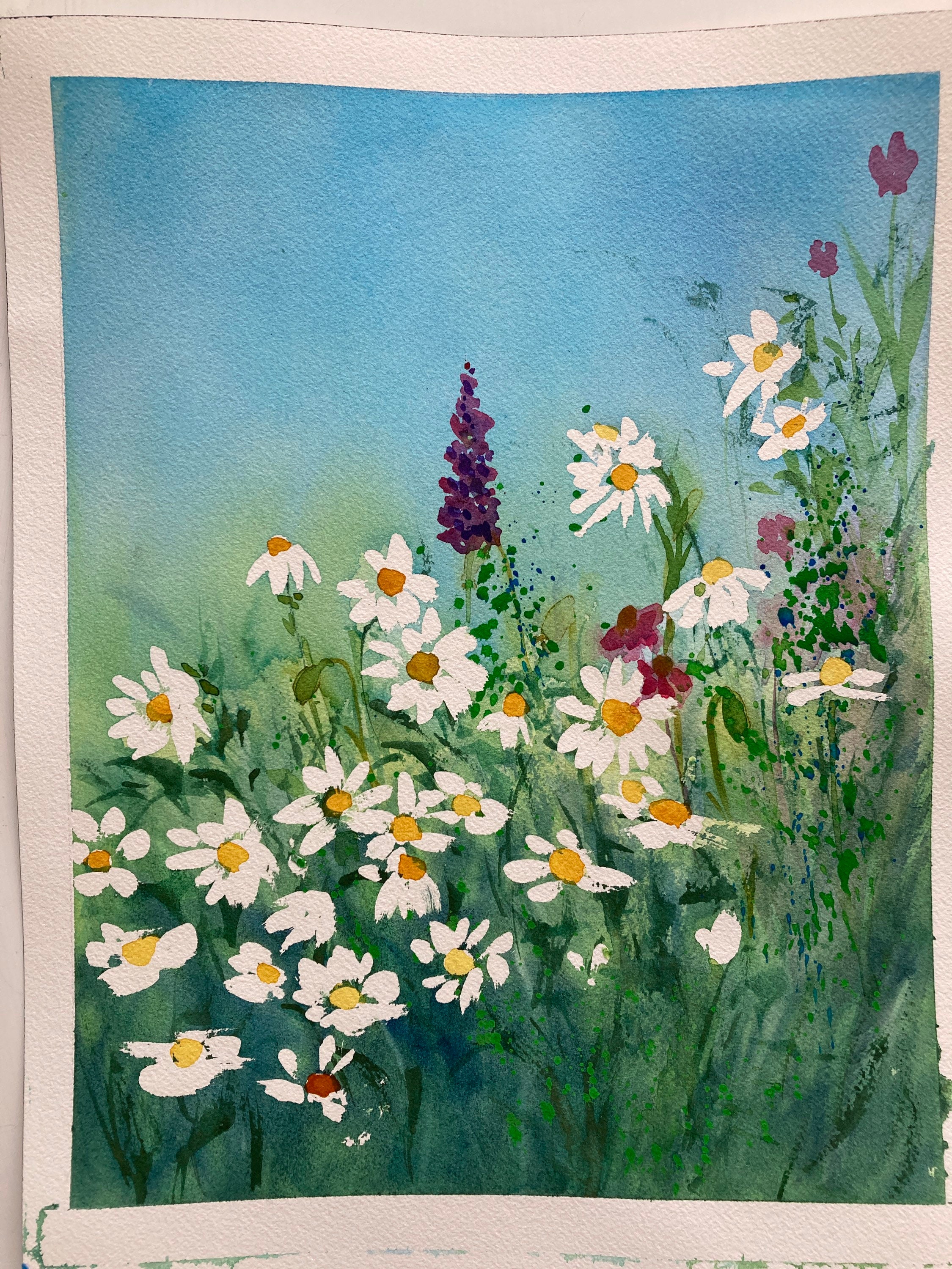 Original Watercolor - Flowers - Etsy