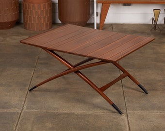 Dunbar Coffee Table : Square Dunbar Coffee Table With Green Marble Top And Black Base Usa Abt Modern : Refinished, little to no wear.