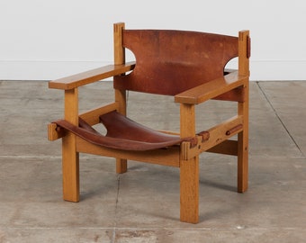 Gunnar H. Guðmundsson Leather Sling Chair