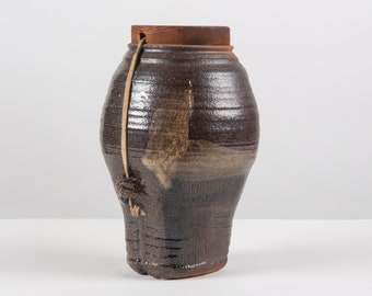 Studio Ceramic Pottery Vessel with Lid