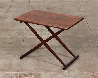 Knud Andersen Rosewood Folding Side Table for Aarhus