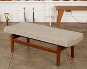 Jens Risom Walnut Bench