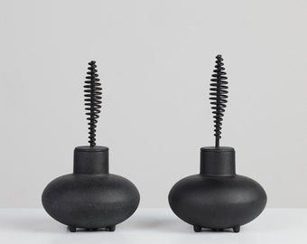 置物 e Nelson Fire Starter Howard Miller 1950s George Nelson Cast Iron Fire Starter | Chairish