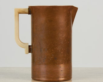 Sparta Copper Pitcher with White Bakelite Handle