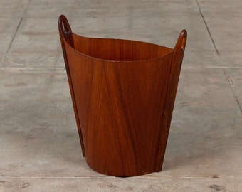 Teak Wastebasket by Einar Barnes for P.S. Heggen