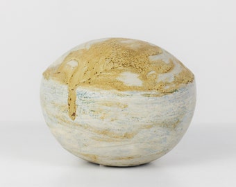 Studio Ceramic "Globe" Glazed Sculpture