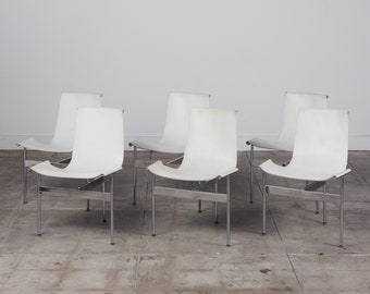 Set of Six T Dining Chairs by Katavolos, Littell & Kelley for Laverne International