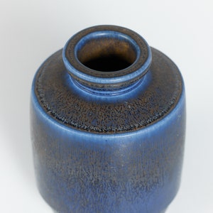 Wilhelm Kåge Blue Glazed Fish Vase for Gustavsberg Studio image 8