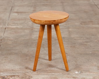 Oak Tripod Milking Stool