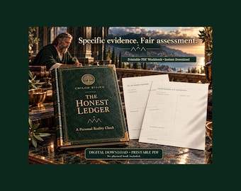 The Honest Ledger: A Personal Reality Check | Self Review Worksheets | Printable PDF