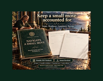 Navigate a Small Move: Keep Belongings and Tasks Accounted For | Move Inventory Worksheets | Printable PDF