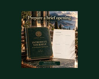 Introduce Yourself: A Low-Pressure Opening Kit | Introduction Worksheet | Printable PDF