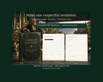 Company You Keep: Build More Intentional Friendships | Friendship Reflection | Printable PDF