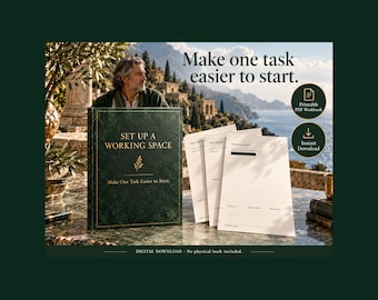 Set Up a Working Space: Make One Task Easier to Start | Workspace Worksheets | Printable PDF