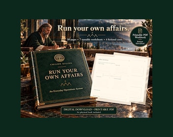 Run Your Own Affairs: An Everyday Operations System | Routine Admin Worksheets | Printable PDF