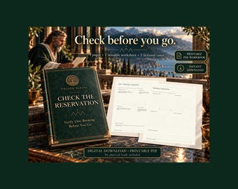 Booking Verification Worksheet: Compare Details Before Travel (PDF Download)
