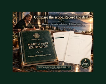 Make a Fair Exchange: Compare Offers and Scope the Deal | Offer Comparison Worksheets | Printable PDF