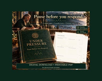 Under Pressure: Pause Before You Respond | Response Planning | Printable PDF