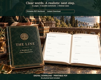 The Line: A Workbook for Clear Boundaries | Boundary Worksheets | Printable PDF
