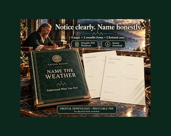 Name the Weather: Understand What You Feel | Feeling Reflection Worksheets | Printable PDF