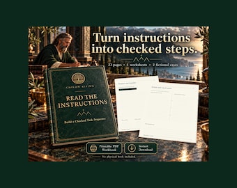 Read the Instructions: Build a Checked Task Sequence | Instruction Worksheets | Printable PDF