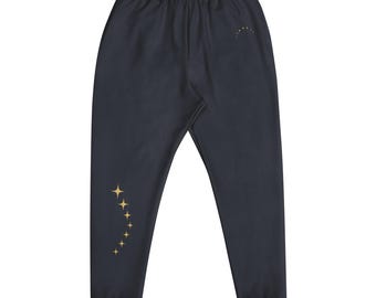 Southern Crown Cuffed Pants: Navy Star Print