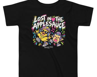 Toddler Rave Tee, Lost in the Applesauce, Street Art Music Lover Shirt