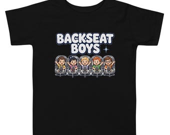 Backseat Boys Toddler Shirt, Funny Road Trip Kids Tee, Music Lover Toddler Shirt, Parent Humor Tee