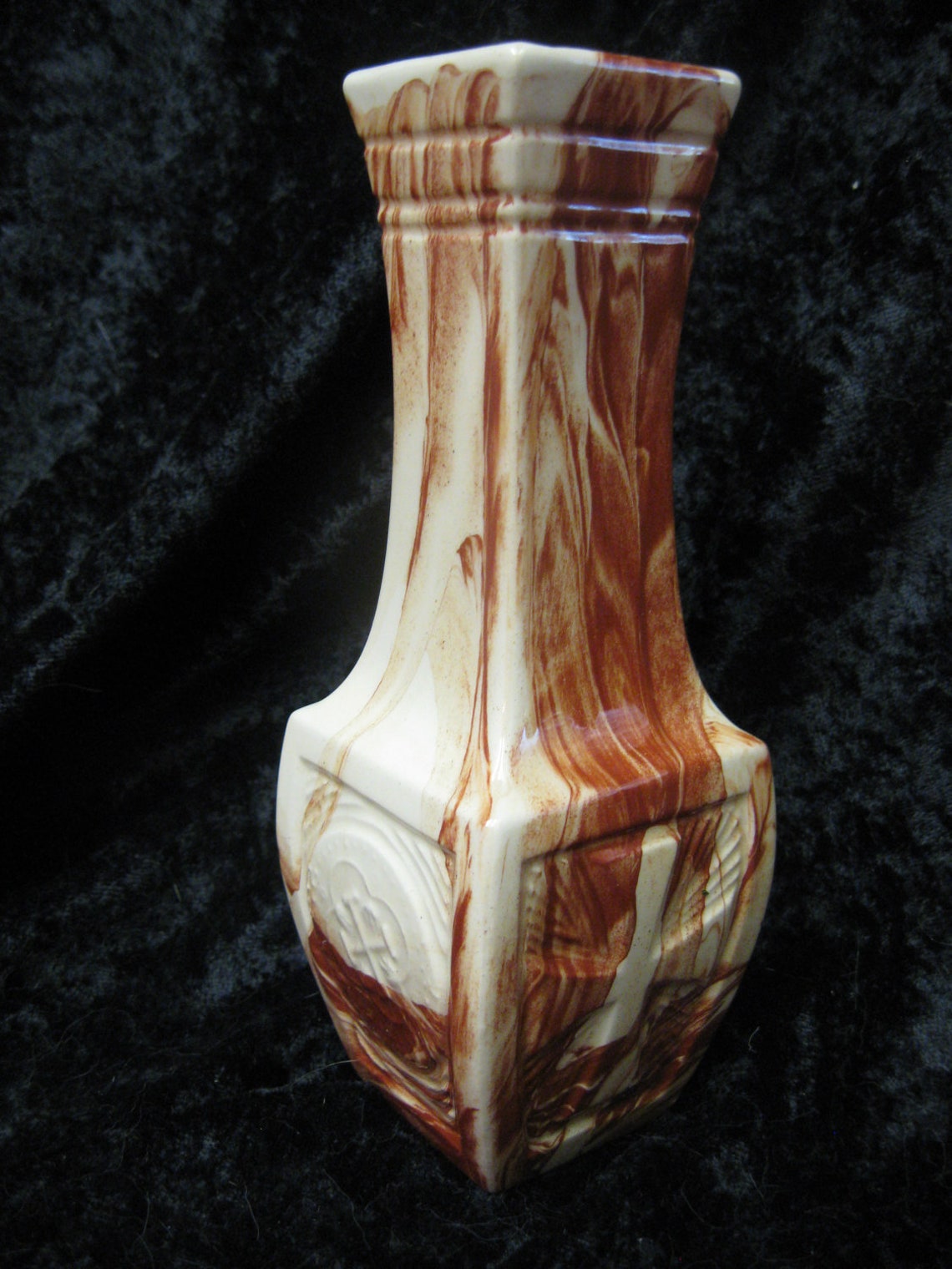 Vintage Signed Collectible ALASKA CLAY Bud VASE by Carol 7 Tall Etsy