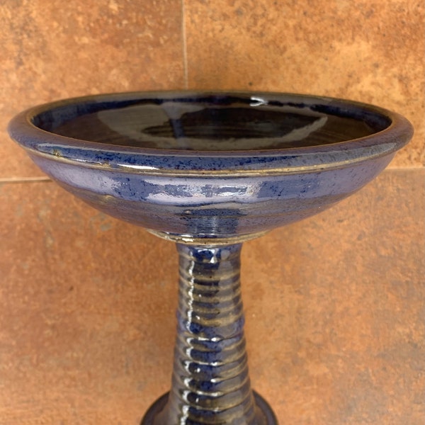 Chalice 7 inches Tall Blue Flaming UU chalice