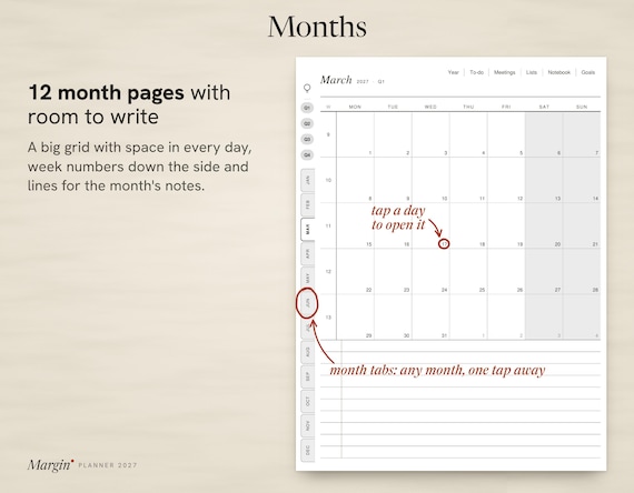 Margin Planner 2027: Months