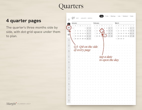 Margin Planner 2027: Quarters