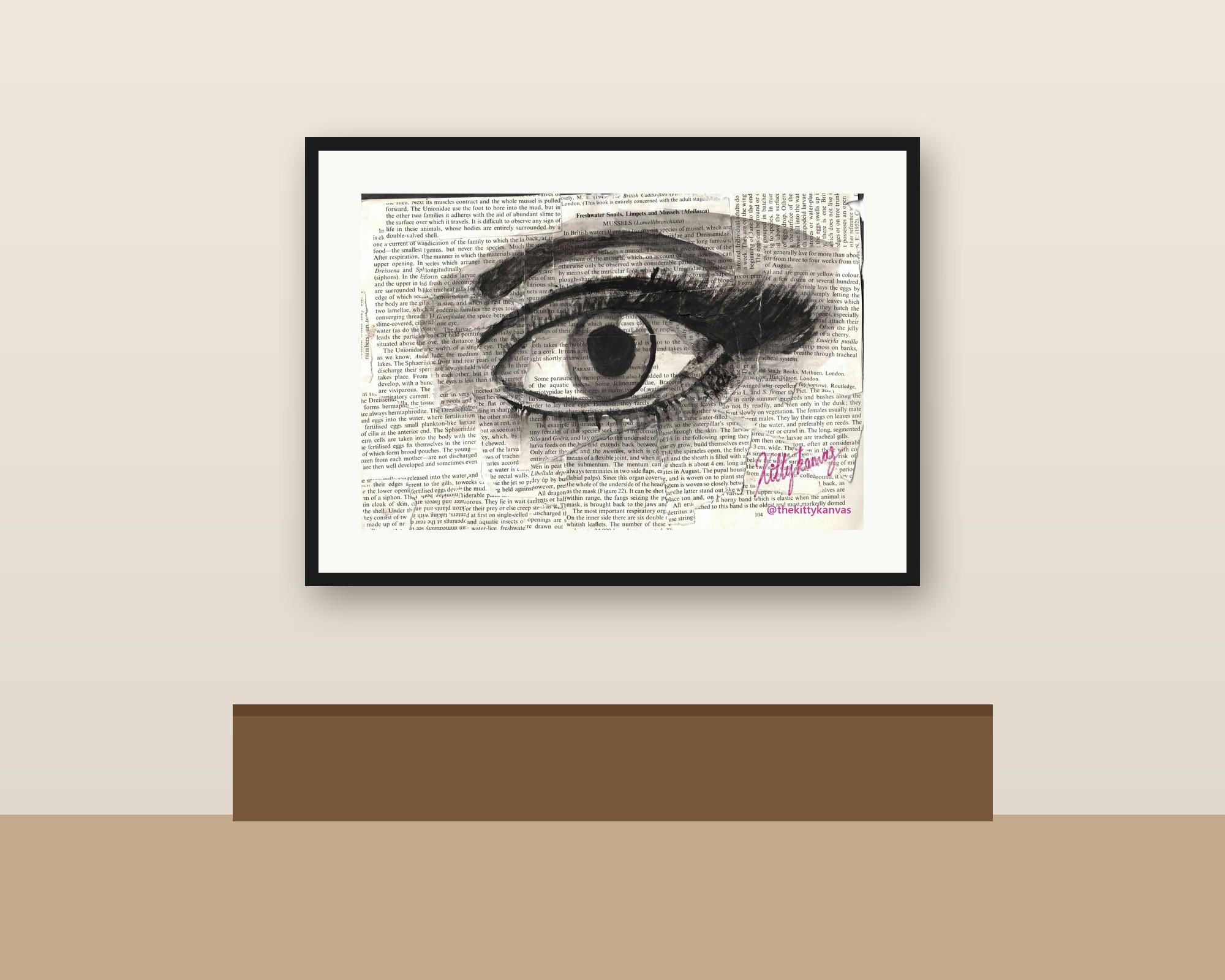 Pencil Artwork of an Eye - Etsy