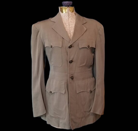 WW2 naval officers grey service blazer tailored ja