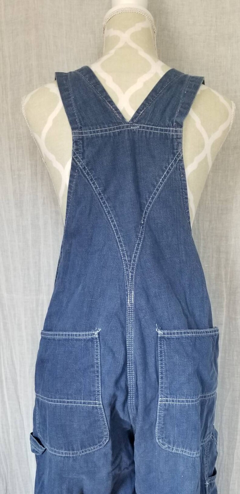Vintage 1970 Sears roebuck coveralls Jean overalls blue Jean/'s unisex men woman