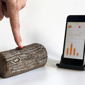 Wi-Fi Click Counter Button for Desk | Log Habits, Workouts, Creative Sessions | Free Online Dashboard, No App | Gift for Makers and Writers