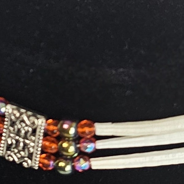 3 strands dentalium choker