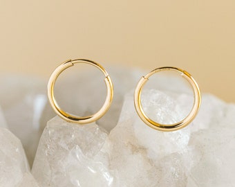 Plain Hoop Hugger Earrings