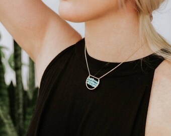 Simply Lucky Necklace - Arizona Kingman Turquoise