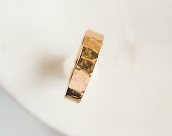 Trust Your Magic Hammered Band Ring