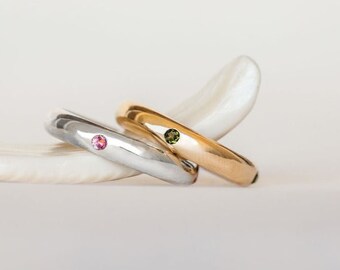 Celeste Birthstone Ring - Sterling Silver