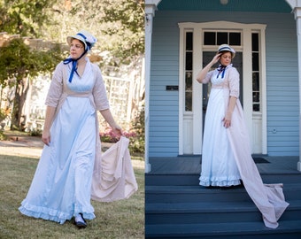 Regency Open Robe - MADE TO ORDER - Jane Bennet - Jane Austen - Pride and Prejudice