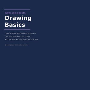Guida alle basi del disegno in PDF / Linee, forme e ombreggiature da zero
