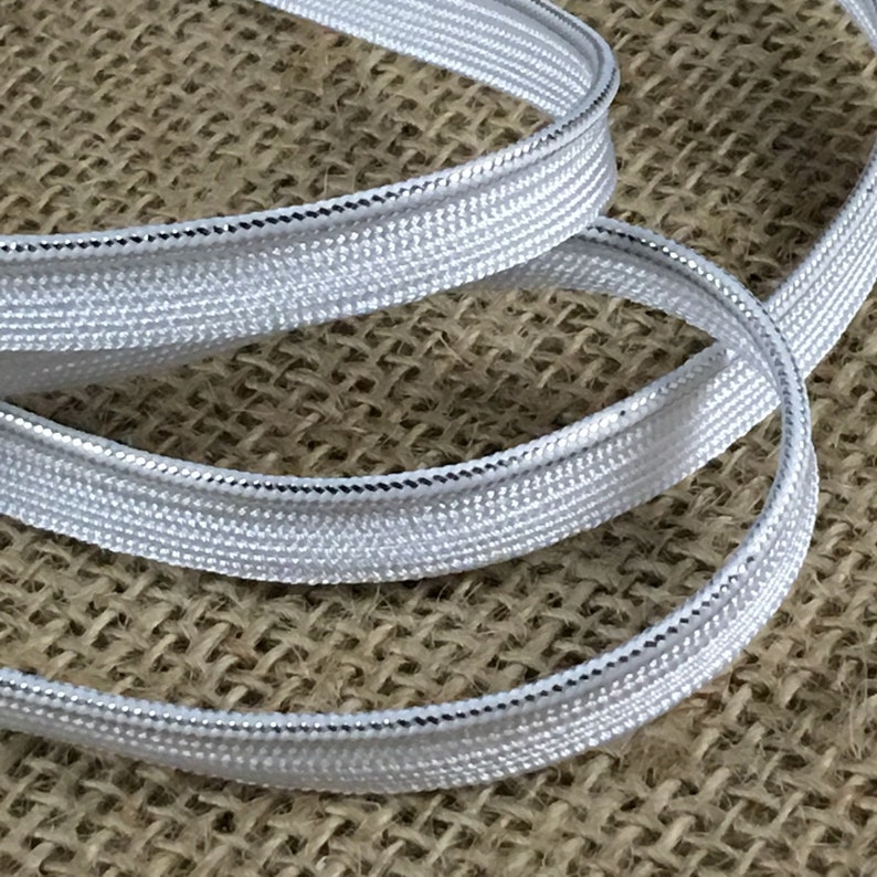 Trim Silver Piping Silver Weave Cord Edge Lip Cord 0.5 Etsy