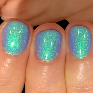 Glowtastic - Purple Green Blue &quot;Glow Pop Nail Polish Collection&quot; Multi-Color Shifting: Oil Slick /Polish Me Silly