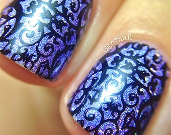 Holographic - Temptation:  Custom-Blended Glitter Nail Polish / Indie Lacquer / Polish Me Silly