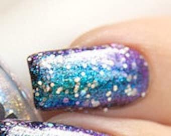 Multichrome Topper - STARDUST - Color Changing Polish  Custom-Blended Glitter Nail Polish / Indie Lacquer / Polish Me Silly