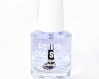 Clear Topcoat #1 "Mirror Mirror"  Long Wearing - Shiny Indie Nail Polish Quick Dry Glossy Top Coat Nail Care