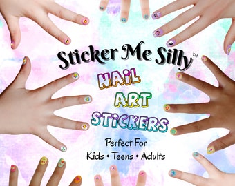 11PC Nail Stickers Set- Nail Art - Polish Me Silly - Gift -