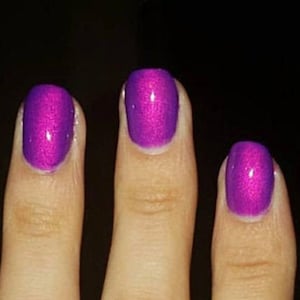 Purple Haze Purple Hot Pink Shimmer Multi-Color Shifting Polish: Custom-Blended Glitter Nail Polish / Indie Lacquer / Polish Me Silly image 6